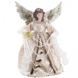 33cm Christmas Angel Decor Korálky Ornament Decor Indoor Decorations Nový produkt Vánoční obrázek Holiday Display Luxury Home Merry