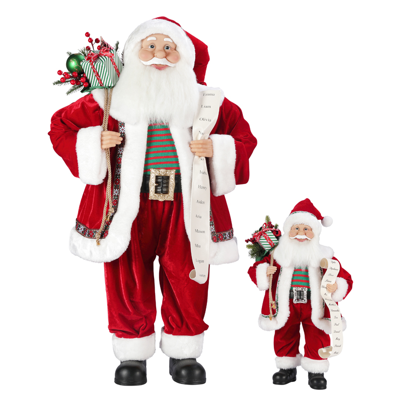T24-S109 30 ~ 110 cm Vánoce Santa Claus Dekorace